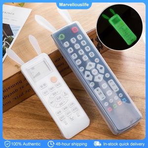 Silicone Air Condition Control Case TV Remote Control Cover Rabbit Ear Remote Control Luminous Protector Waterproof Dust