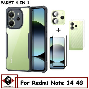 Promo Paket 4in1 Case Transparan Redmi Note 14 4G Free Anti Gores Layar Camera dan Garskin