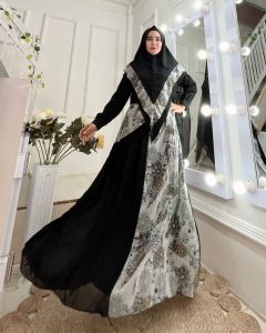 Ulfa Gamis Syari terbaru mewah elegan elegan kasual baju muslim set jilbab pesta kondangan
