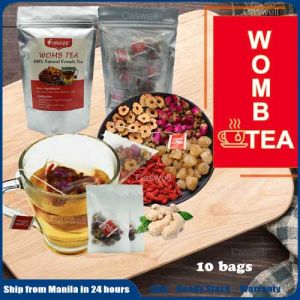 10pcs Top Grade Womb Cleansing Detox Tea Womb Tea Womens Healthcare Drinking Womb Cleansing Tea Womb Detox Tea Natural Ingredients Womb Tea Uterus Cramps Tea Womb Detox Menstrual Cramp Tea Feminine Tea Uterus Cleaning Fibroid Tea(10teabags per pack)