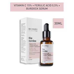 Tinh Chất Dưỡng Trắng Da Bionnex The Nordea Vitamin C 15% + Ferulic Acid 05% + Arbutin + Burdock Serum (30ml)
