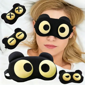 Vixplorn Cartoon Sleep Eye Mask Cute Funny Anime Eye Cover Sleeping Mask Kids Eye Shade Travel Rest Eyepatch