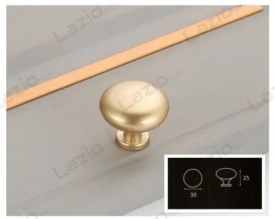 Aluminium gold black cabinet round door knob drawer tombol pintu