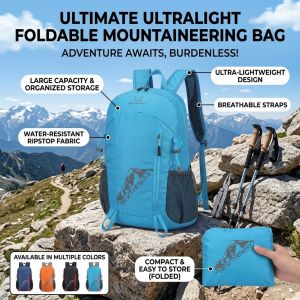 Waterproof Hiking Backpack Large Capacity Foldable Lightweight Outdoor Travel Backpack Sports Rucksack Daypack for Hiking Camping Running