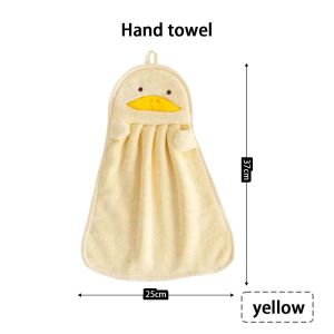 Baby Hand Towel Household Cartoon Hanging Water Absorption Thickening Toilet Special Coral Velvet擦手巾