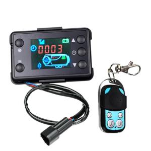 12V 24V Programmable Timer Diesels Parking Heater Controller With High Resolution Display And 4 Button Remote 2kw 5kw 8kw