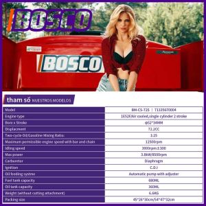 Máy cưa xích hai thì BOSCO 72S - 72.0CC