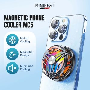 [ New Launching ] Minibest MC5 Mobile phone radiator semiconductor cooling can ice magnetic live back clamp mobile phone semiconductor radiator