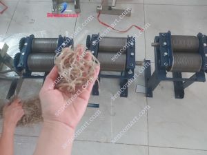 Máy thái bì heo quay tay.Máy cắt sợi da lợn làm nem thính