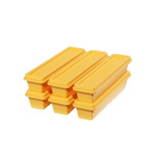 MIKIYO FASHION Rectangle Ice Cube Trays with Storage Box Easy Release Ice Cube Maker  Reusable Long Ice Stick Tray DIY Kitchen Bar