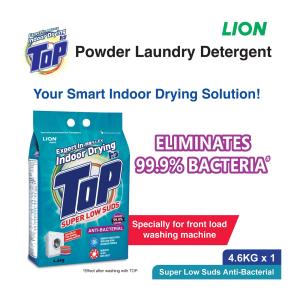Top Detergent Powder - Super Low Suds - Anti-Bacterial - 4.6KG
