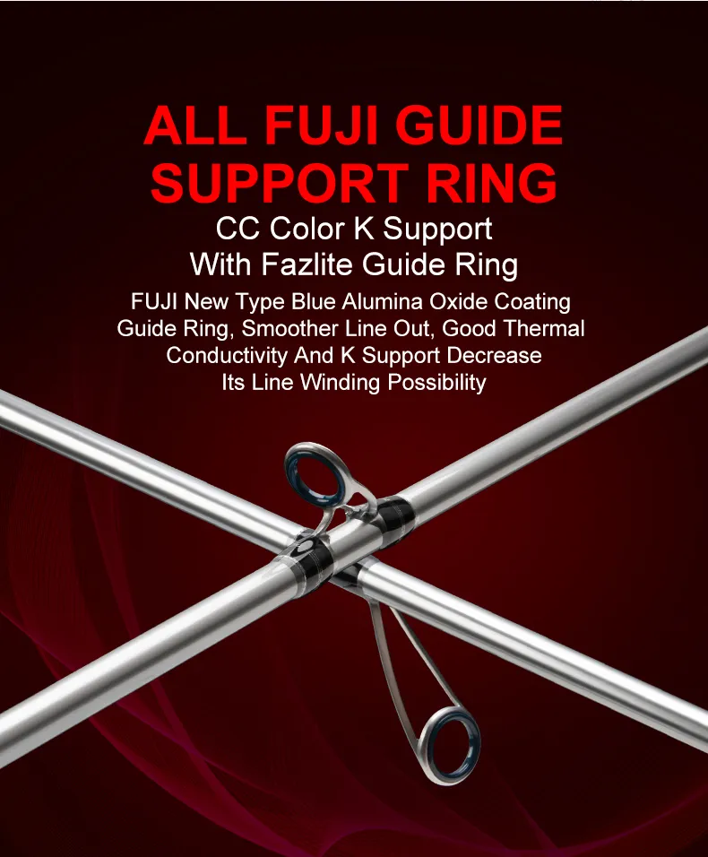 Kingdom SILVER NEEDLE Fishing Rods ultralight fast Spinning rod 2