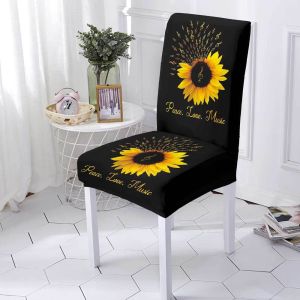 BEITE Soft Sunflower Elastic Chair Cover Thickened Dustproof Chair Cushion Home Decoration Universal Seat Cover Home