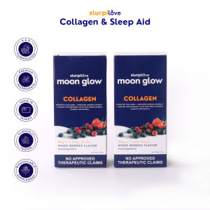 Slurpilove Moon Glow Jelly - 2 Boxes (14 sticks): For Stress Relief Restful Sleep and Skin Glow-Up