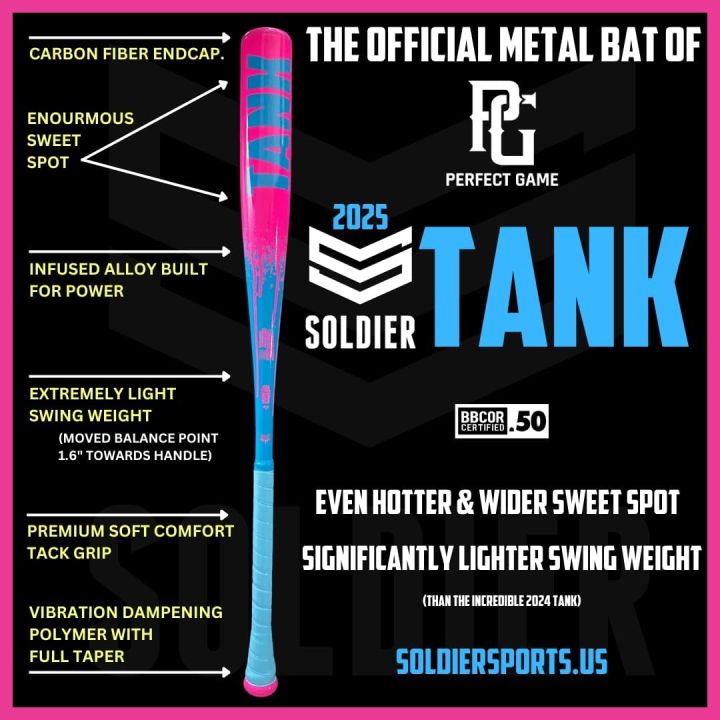 Batte Baseball Soldier Tank One 33/30 (-3) Alliage 1 Pièce – 2025 – Occasion