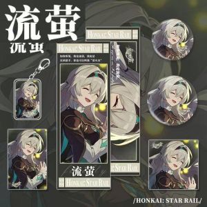 2024 Game Cartoon  Gift Bag Collection Toy Firefly Keychain  badge LOMO Card Postcard  Card birthday gift