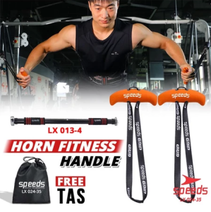 SPEEDS Horn Fitness Handles Grip Fitnes Handle Pull Up Weight Lifting Kelengkapan Latihan Gym 024-35