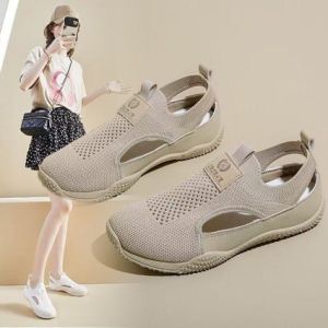 [Free Shipping] New Summer Collection: Lightweight Casual And Breathable WomenS Slip-On Sneakers With A Mesh Upper And A Low-Top Design