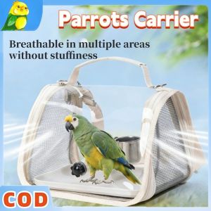 Parrot Bag Bird Outing Bag Transparent Backpack Portable Foldable Bag Bird Bag Small Pet Supplies