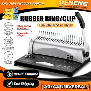 Comb Binding Machine 21 Hole A4/A3 Size Home School Office School Office Heavy duty Comb Binding Machine Ring Binding Machine