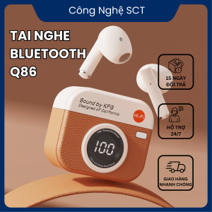 Tai Nghe Bluetooth Q86 Kết Nối Nhanh Tiện Lợi Âm Thanh Sống Động Thiết Kế Mini Gọn Nhẹ Đeo Thoải Mái Cả Ngày