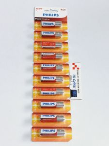 Pin ALKALINE Philips AA LR6 MIGNON 1.5V POWER ALKALINE (LR6P10TS/97 ALKALINE KIỀM)