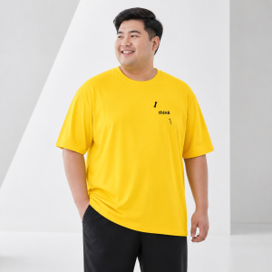 Mens Plus Size Oversized Graphic Sports T-Shirt Quick Dry Breathable Crew Neck Workout Top OS467