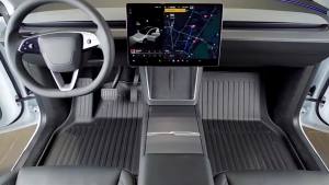 For Tesla Model Y Juniper 2025 Floor Mats Car Trunk Mat Luggage Mat TPE Waterproof Anti-Slip Set Floor Liner Auto Accessories