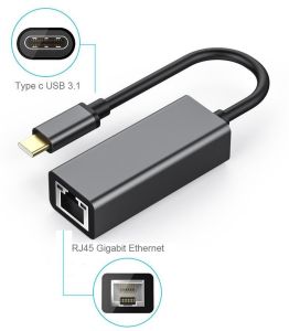 Cáp USB Type-C to Lan Gigabit kết nối mạng internet cho Máy tính Điện thoại chất lượng cao