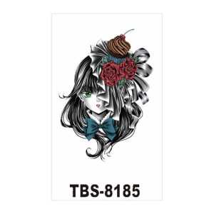 Sticker Tato Temporer Seri TBS-8185 Anti Air Warna-warni