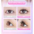 【FREE Tweezers!】New Reusable Glue-Free False Eyelash DIY 120 Cluster Hybrid 10-12mm Eyelash, Newbie's Choice for Thick, Natural, Long Eyelashes. 