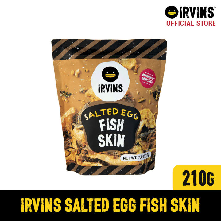 IRVINS Salted Egg Fish Skin 210g (Big) Lazada PH