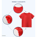 Baju Kaos Anak Combed Motif Spiderman Laki Laki dan Perempuan Usia1-10 Tahun Warna Merah. 