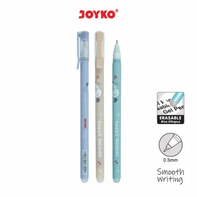 Erasable Pulpen Dihapus Joyko GP-334 Shokyo 7 Gel 0.5 mm 12 Pcs / 1Pak