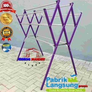 ARCER - JEMURAN BAJU / PAKAIAN / HANDUK ALUMINIUM WARNA / 140 Cm / 1.4M / BIRU