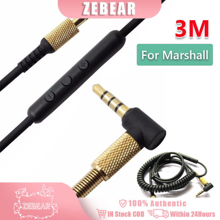 Marshall Major II III IV Monitor Mid Mic Audio Cable Bluetooth