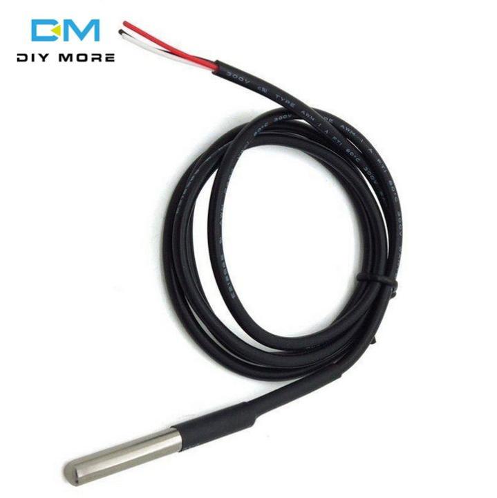 Original diymore DS18b20 1M/2M/2.5M/3M temperature sensor module kit ...