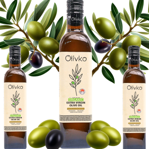 Olivko Tunisian Organic Extra Virgin Olive Oil Cold Extracted 500ML Minyak Zaitun Extra Dara Organik