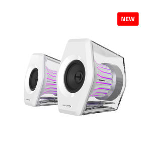 Edifier G2000 PRO เดสก์ท็อป 2.0 ลำโพงสำหรับเล่นเกม 64W RMS 270°ตู้ลำโพงโปร่งใส 7.1เสียงรอบทิศทาง เอฟเฟกต์ RGB รองรับการเชื่อมต่อ USB-C/USB-A /3.5mm.เบสนุ่มละมุนและทรงพลัง