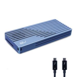 เคสอลูมิเนียม USB4 ASM2464 NVMe SSDs Enclosure 40Gbps พัดลมเสียงเงียบสำหรับ Thunderbolt4