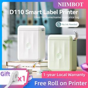NIIMBOT D110M Bluetooth Thermal Label Printer Mini Inkless Name Sticker Maker for Study and Office Organization