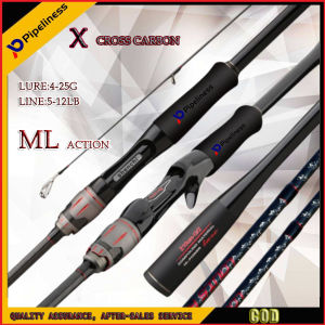 Pipeliness cần câu quay/đúc 2.1m (7ft) cần câu M hành động x-CROSS carbon cao thu hút: 4-20g dòng: 5-18lbs