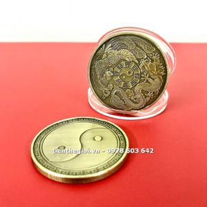 ]Xu Long Phụng Bát Quái Âm Dương để sưu tầm trang trí bàn sách bàn làm việc làm đồ thủ công mỹ nghệ xỏ lỗ đeo dây - SP002467