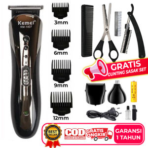 Murah PAKET LENGKAP-MESIN CUKUR RAMBUT KUMIS JENGGOT /ALAT CUKUR MULTIFUNGSI ELEKTRIK BONUS PAKET GUNTING SASAK