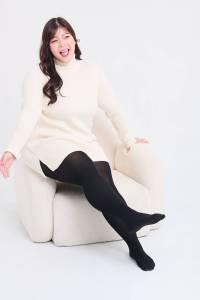 ถุงน่องกันหนาวไม่บุขนสาวอวบพร้อมส่ง