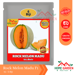 Benih Bibit Melon Orange ROCK MELON MADU F1 Tahan Virus Super Manis