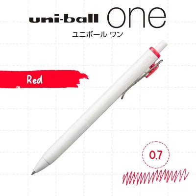 Uni-Ball One 0.7mm Precision Gel Pen - Vibrant Black Ink Smooth Writing