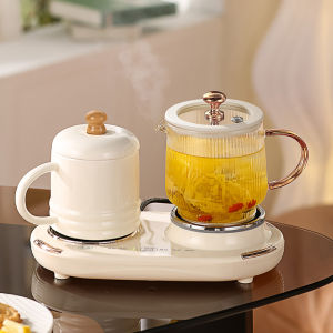 Health pot multifunctional household constant temperature office combination set tea maker small glass flower tea pot