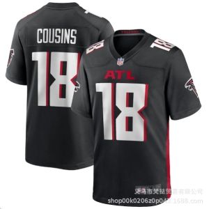 NFL Falcon Team Football Uniform FALCONS COUSINS#18 No. ROBINSON7 White and Black Jersey