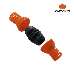 PUMPKIN  ข้อต่อสายยาง2ทาง รุ่น PTT-2HR1258P (42294) แบบป้องกันสายหัก  ขนาด1/2"- 5/8" ข้อต่อ สายยาง แบบปิดหัวท้าย